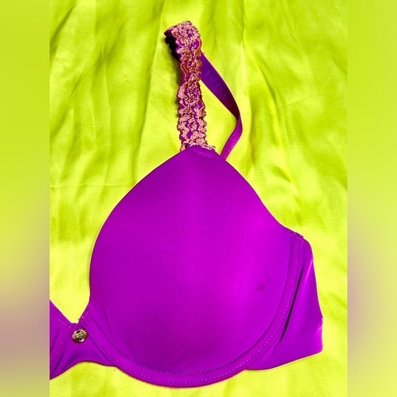 BRA NATORI 32C Violet 731080 underwire lightly padded 3454 PS - Picture 5 of 12